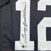Framed Autographed/Signed Terry Bradshaw 35x39 Pittsburgh Black Football Jersey Beckett BAS COA by Hall of Fame Sports Memorabilia