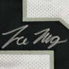 Framed Autographed/Signed Trevon Moehrig 35x39 Las Vegas Oakland White Football Jersey JSA COA
