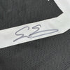 Framed Autographed/Signed Evan Engram 35x39 Jacksonville Black Football Jersey Beckett BAS COA