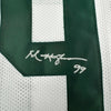 Framed Autographed/Signed Mark Gastineau 35x39 New York White Football Jersey JSA COA by Hall of Fame Sports Memorabilia
