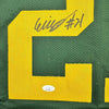 Framed Autographed/Signed Eric Stokes 35x39 Green Bay Color Rush Football Jersey JSA COA