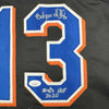 Framed Autographed/Signed Edgardo Alfonzo 35x39 New York Black Baseball Jersey JSA COA by Hall of Fame Sports Memorabilia