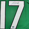 Framed Autographed/Signed Davante Adams 35x39 New York Green Football Jersey Beckett BAS COA
