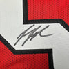Framed Autographed/Signed Jessie Tuggle 35x39 Atlanta Red Football Jersey JSA COA by Hall of Fame Sports Memorabilia