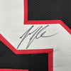 Framed Autographed/Signed Jessie Tuggle 35x39 Atlanta Black Football Jersey JSA COA by Hall of Fame Sports Memorabilia