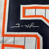 Framed Autographed/Signed Trevor Hoffman 35x39 San Diego Pinstripe Baseball Jersey Beckett BAS COA