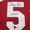 Framed Autographed/Signed Johnny Bench 35x39 HOF 89 Cincinnati Red Baseball Jersey Beckett BAS COA