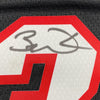 Framed Autographed/Signed Dwyane Wade 35x39 Miami Heat Black Authentic Basketball Jersey Fanatics COA