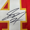 Framed Autographed/Signed Skyy Moore 35x39 Kansas City Red Football Jersey JSA COA