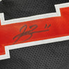 Framed Autographed/Signed Jalen Brunson 35x39 New York Black Basketball Jersey PSA/DNA COA