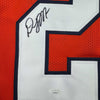 Framed Autographed/Signed D.J. DJ Moore 35x39 Chicago Retro Orange Football Jersey Beckett JSA COA