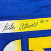 Framed Autographed/Signed Tutu Atwell 35x39 Los Angeles LA Blue Football Jersey Beckett BAS COA