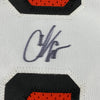Framed Autographed/Signed Chad Johnson Ochocinco 35x39 Cincinnati Orange Retro Football Jersey JSA COA