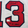 Framed Autographed/Signed Doug Mientkiewicz 35x39 Final Out! 04 WS Champs! Boston White Baseball Jersey Beckett BAS COA by Hall of Fame Sports Memorabilia