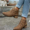 Women’s Retro High-Heel Ankle Boots – Chic Suede Single Boots by FitiqueFit