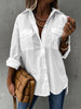 Women’s Casual Long Sleeve Shirt with Pocket by FitiqueFit