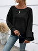 Relaxed Fit Ribbed Knit T-Shirt by Simply Love