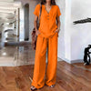 Women’s Casual Solid Color Two Piece Set by FitiqueFit