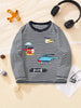 Children's Striped Helicopter Long Sleeve T-Shirt by Simply Love