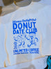 MOMS DONUT DATE CLUB TEE - CREAM (FRONT ONLY) by LITTLE RAD THINGS