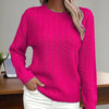 Women’s Textured Crew‑Neck Pullover Top by FitiqueFit
