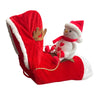 Dog Christmas Clothes Santa Claus Riding Deer by My Store