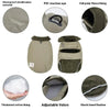 Lapel Turtleneck Dog Cotton-padded Clothes Solid Color Cold-proof Warm Vest by My Store