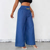 Women's High-Waist Drapey Wide-Leg Pants | Elastic Drawstring 5 Colors by FitiqueFit