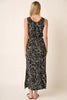 New Side Slit Flower Print V-Neck Sleeveless Dress For Women – Elegant and Feminine Sleeveless Dress with Flattering V-Neck and Side Slits by Stevvex