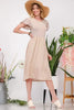 Celeste Plus Size Polka Dot Round Neck Flutter Sleeve Midi Summer Dress For Women – Playful, Feminine, and Stylish Dress for Any Occasion by Stevvex