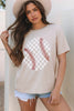 Jet Stream Checkered Baseball Graphic Tee by Wild and Free Boutique