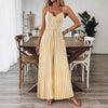 Printed Backless Sleeveless Strap Jumpsuit | Ginger Yellow by FitiqueFit