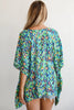 Pink Abstract Print V Neck Half Sleeve Loose Fit Tunic Blouse by Wild and Free Boutique