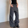 Women’s Straight Leg Slightly Flared Washed Casual Pants by FitiqueFit