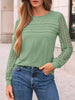 Lace Sleeve Crew Neck T-Shirt by Simply Love