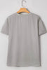 Letter Graphic Round Neck Short Sleeve T-Shirt by Simply Love