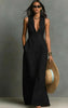 Women's Casual Polyester Midi Dress by FitiqueFit
