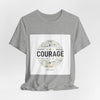 Courage Minimal Wordcloud Tee | Fresh-Start Minimalism, New Page Apparel by Tristan’s Treehouse