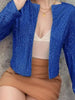 Elegant Women Full-Size Sequin Open Front Cropped Jacket With Glamorous Sparkle Luxury Women Party Jacket by Stevvex