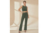 Business-Casual High-Waisted Stretch Trousers for Women by FitiqueFit