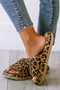 Leopard Cloud Slides Thick Flat Slippers
