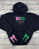 Wicked Embroidered Sweatshirt – KMH Defy Gravity Applique Glinda Good Witch | Wizard of Oz Halloween Gift for Her by Dog Mom Hat