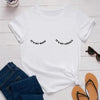 Womens Printed Summer Simple Casual Crew Neck T Shirt by My Store