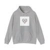 Minimal Geometric Heart Hoodie | modern heart design, punk heart by Tristan’s Treehouse