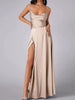 Lace Up Back Split Maxi Dress by Wild and Free Boutique