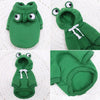Soft Warm Cat Clothes For Small Dogs Cats Funny Halloween Cosplay Frog Costume Kitten Creative Sweatshirts Pet Autumn Hoodies by My Store