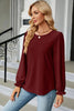 🌸 Round Neck Flounce Sleeve T-Shirt by FitiqueFit