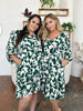 Double Take Full Size Printed Ruffle Hem Dress with Pocket Stylish & Functional Women Dress by Stevvex
