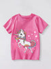 Children's Unicorn Graphic Short Sleeve T-Shirt by Simply Love