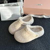 🩴 Women’s Closed-Toe Fleece-Lined Thickened Two-Way Wear Slippers by FitiqueFit